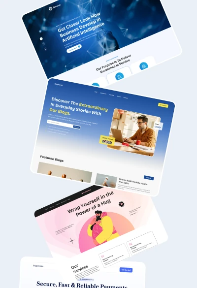 Professional UI/UX design portfolio folder containing client case studies and design projects