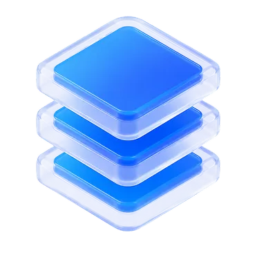 3D graphic illustrating high-fidelity UI design